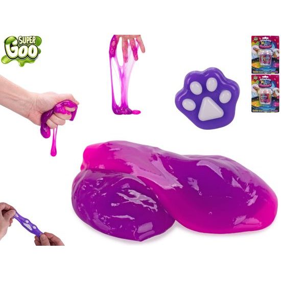 Super Goo hmota duhová 90g se strečovou hračkou 3druhy na kartě