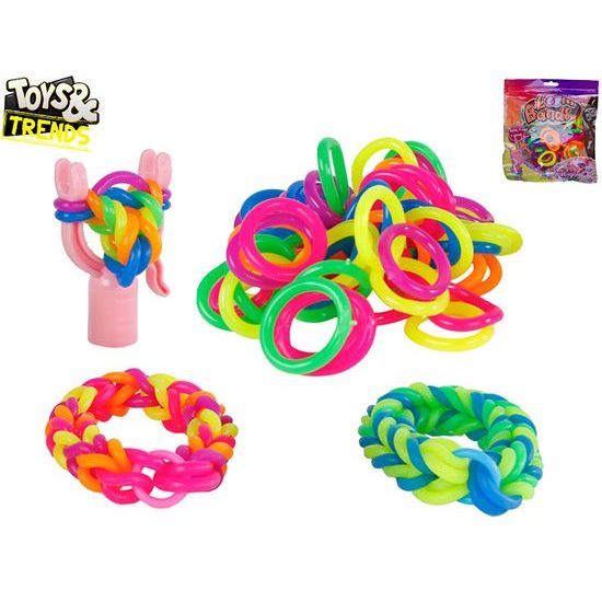Toys&Trends sada pro pletení náramků z mega gumiček 72ks v sáčku