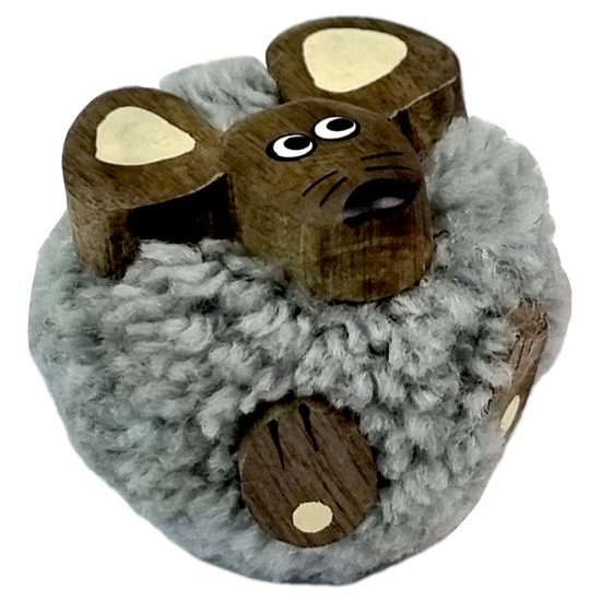 2Kids Toys Dřevěná magnetka velká pompon Myš