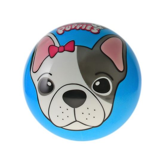 Míč 11cm štěňátka 3barvy 10m+ 24ks v PDQ