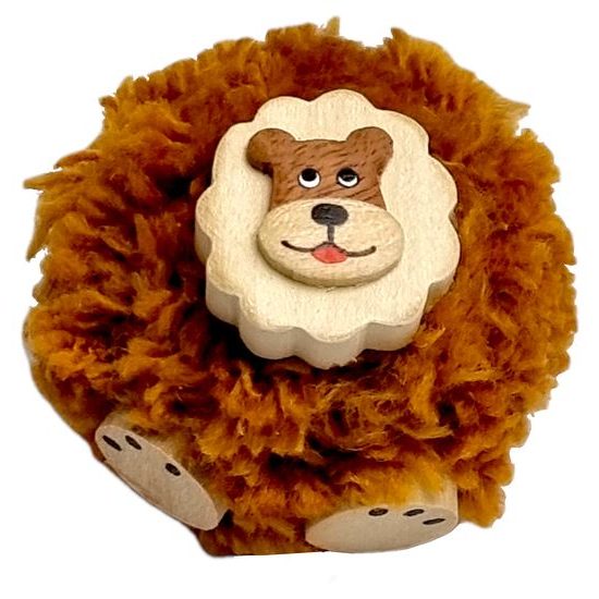 2Kids Toys Dřevěná magnetka velká pompon Lev