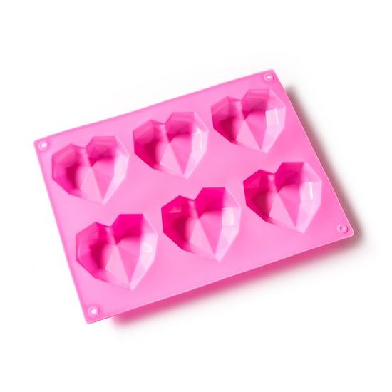 Forma na muffiny ve tvaru srdíček - 3D HEARTS