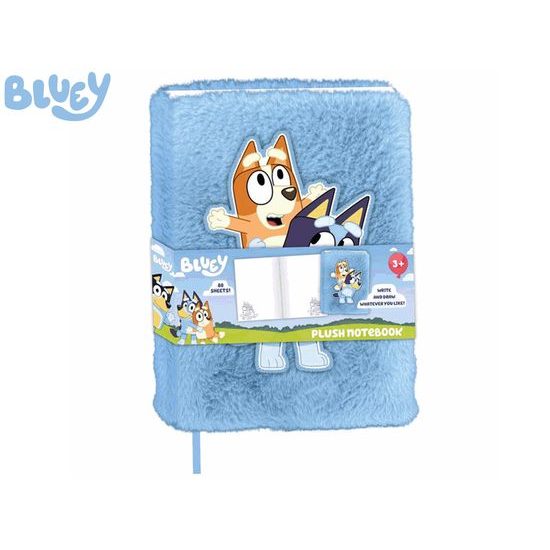 Bluey zápisník plyšový 22x16x2,5cm 80stran