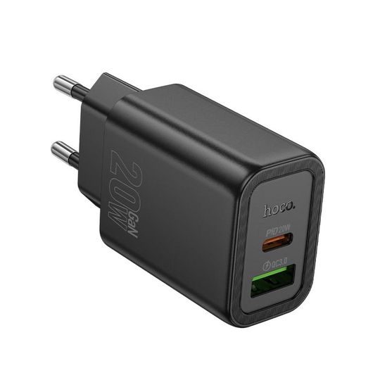 Gentle PD20W dual port adaptér ČERNÝ