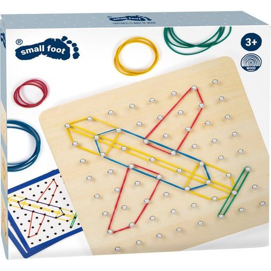 small foot Dřevěná deska Geoboard