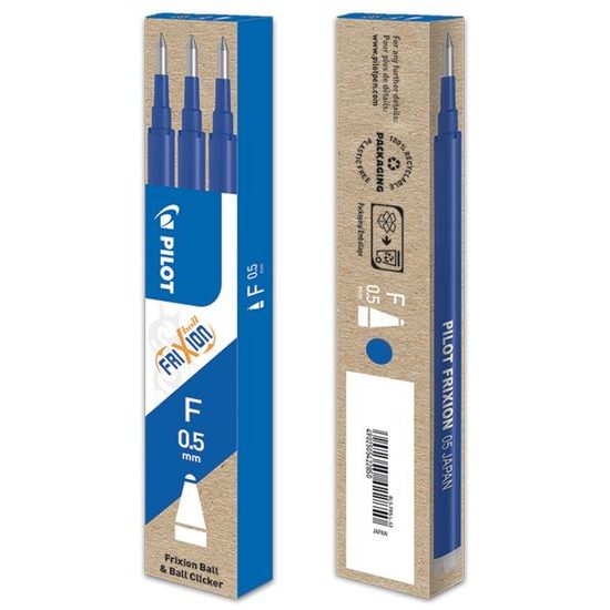 Náplň PILOT Frixion 0,5 mm, 3 ks - modrá 2065-003