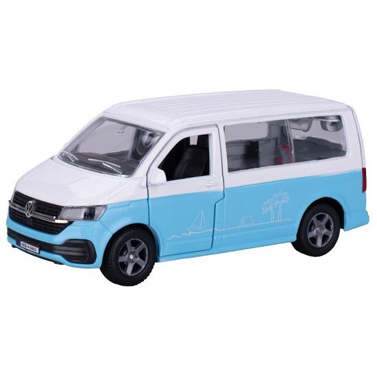 Kids Globe Traffic VW Transporter 13,5cm kov zpětný chod 3barvy 12ks v DBX