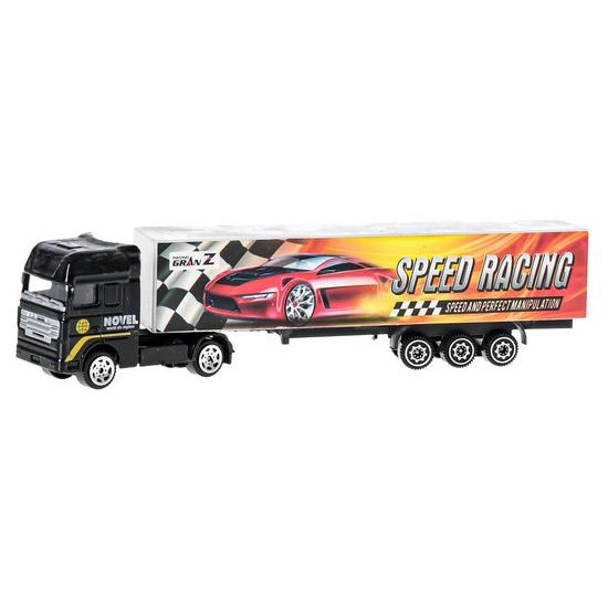 Kamion kontejnerový 20cm 1:87 kov volný chod 5druhů na kartě