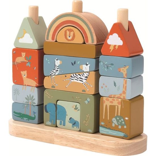 2Kids Toys Nasazování kostek Safari