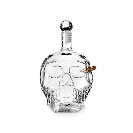 Karafa ve tvaru křišťálové lebky 700 ml - BULLETPROOF