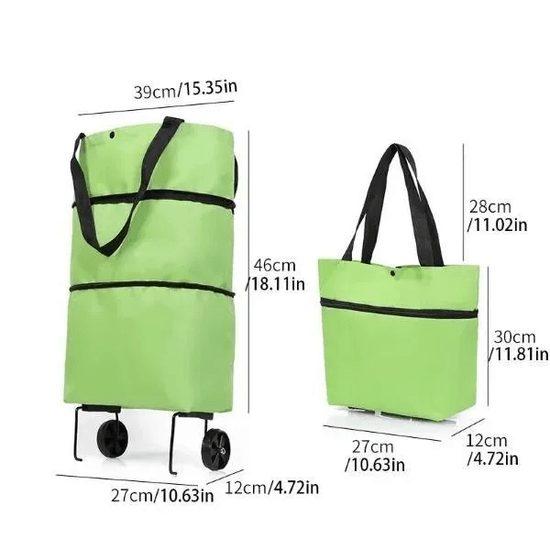 Skládací nákupní taška s kolečky - FOLDNCARRY