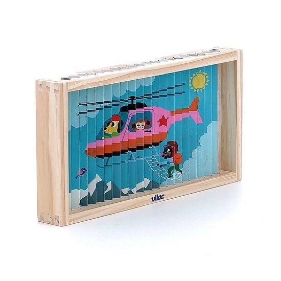 Vilac Dřevěná 4D skládačka Dopravní prostředky