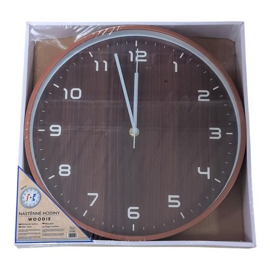 Nástěnné hodiny Woodie 30cm