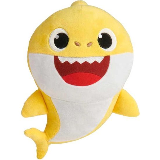 Baby Shark plyšový na baterie se zvukem- žlutý