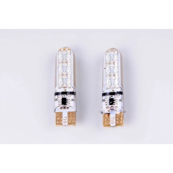 RGB LED autožárovky W5W T10 s dálkovým ovládáním, 2ks