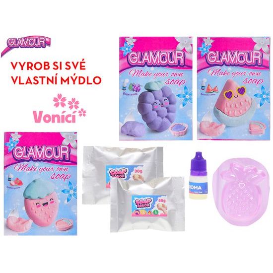 Glamour hmota tvořící/mýdlo 4druhy v krabičce