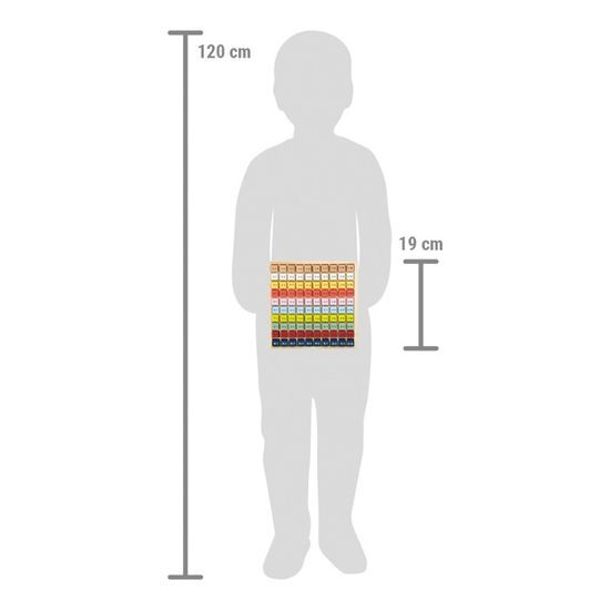 small foot Dřevěná vzdělávácí tabulka násobilka