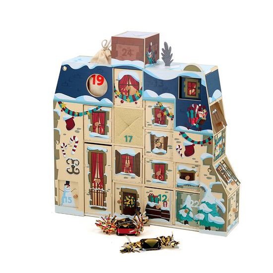 Vilac Dřevěný adventní kalendář k naplnění Domeček