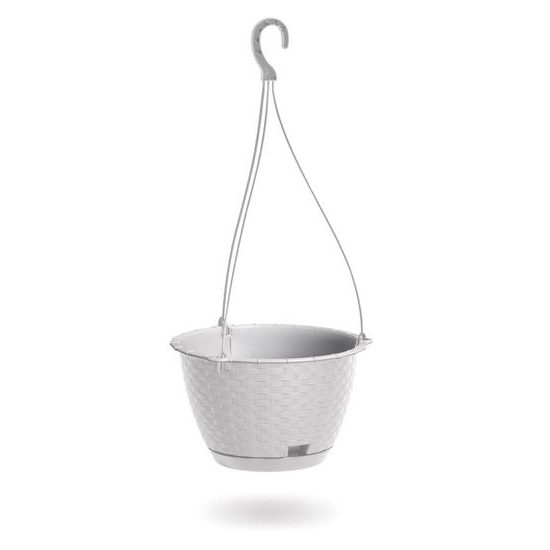 Květináč závěsný RATOLLA ROUND W 24,3 cm: bílá