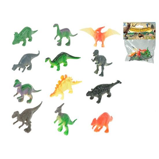 Dinosaurus 5cm 12druhů 12ks v sáčku