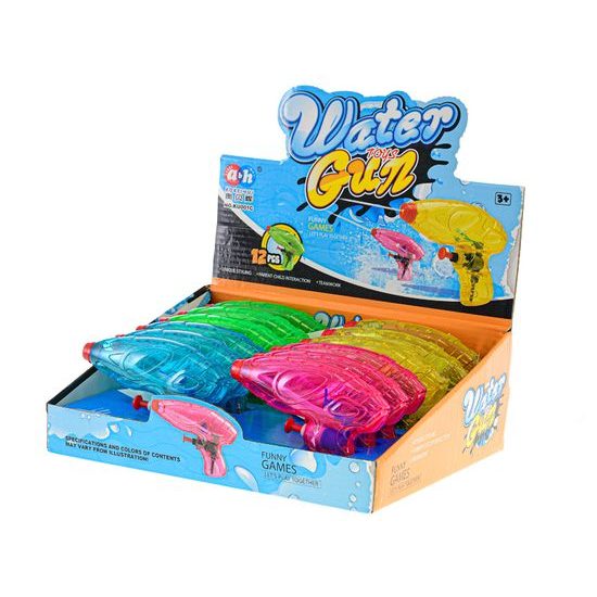 Vodní pistole 12cm 4barvy 12ks v DBX