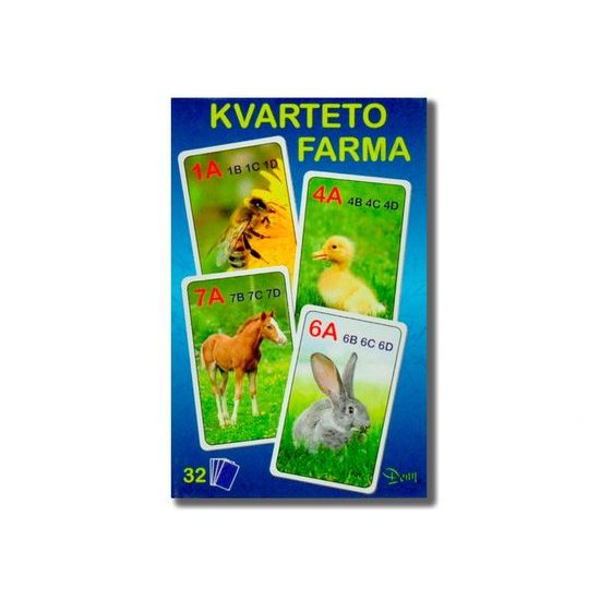 Kvarteto farma 7x10,5x1,5cm 32ks v krabičce