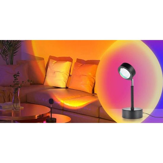 Projekční lampa pro fotografování s efektem západu slunce Sunset