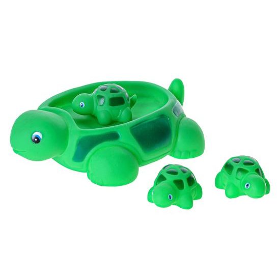 Mini Club želva 21cm do vany se třemi želvičkami 4m+ v síťce