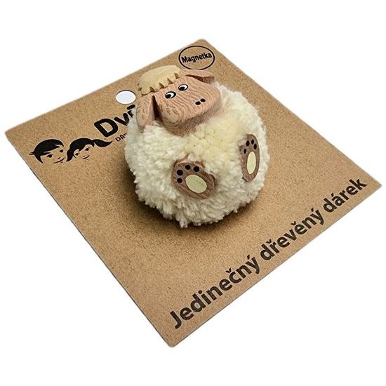 2Kids Toys Dřevěná magnetka velká pompon Ovce