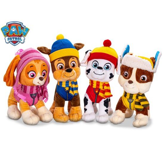 Paw Patrol zimní plyšoví 27cm 4druhy 0m+