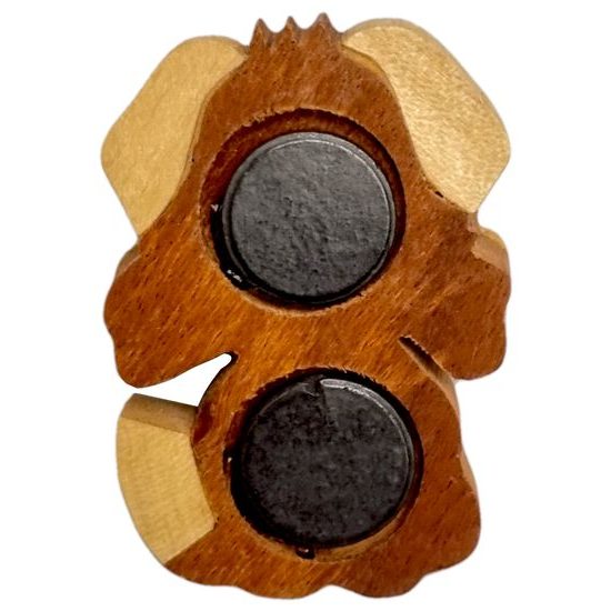 2Kids Toys Dřevěná magnetka velká Pes s kostí
