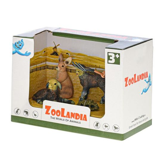 Zoolandia farma set se zvířátky a doplňky 6druhů v krabičce
