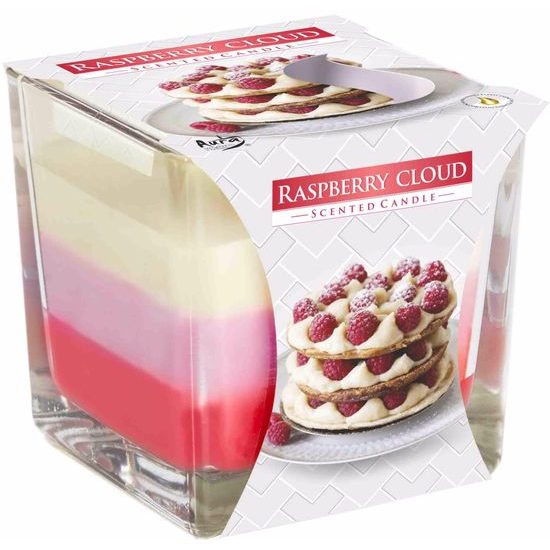 Bispol Svíčka ve skle Raspberry Cloud