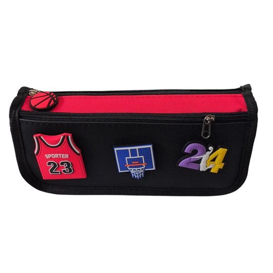Penál dvoukapsový Basket 23x10cm