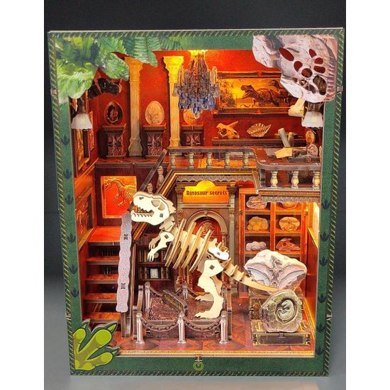 2Kids Toys 3D skládačka Zarážka na knihy Miniatura domečku Dinosauří muzeum