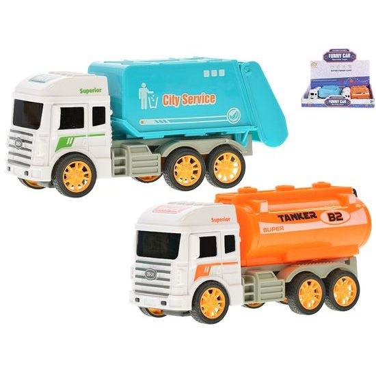 Auto cisterna/popeláři 12-13cm na setrvačník 8ks v DBX