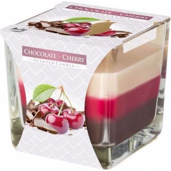 Bispol Svíčka ve skle Chocolate Cherry