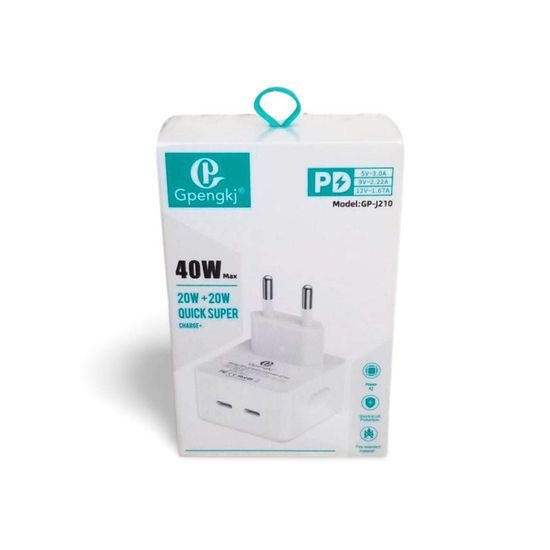 Rychlonabíječka 40W vrchní výstup 2x USB-C