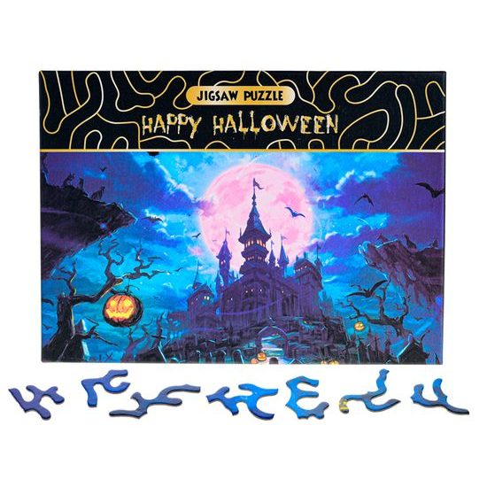 Puzzle Halloween 75x50cm 468dílků v krabičce