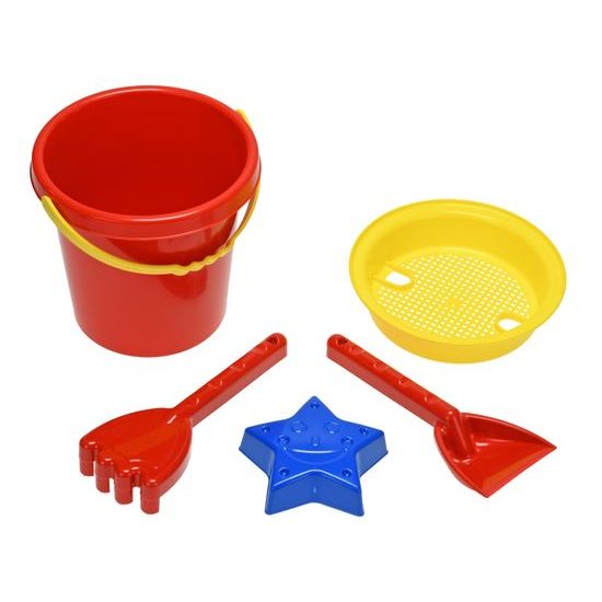 Sada na písek 17cm 5ks 2barvy 10m+ v síťce