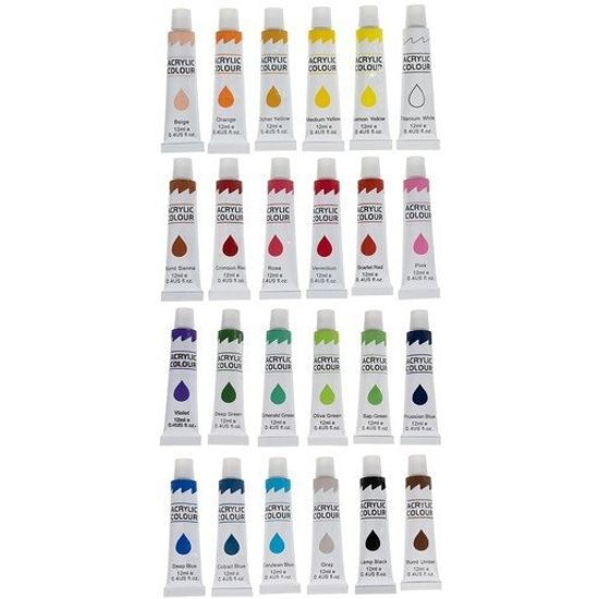 Akrylové barvy 24 ks - 12 ml