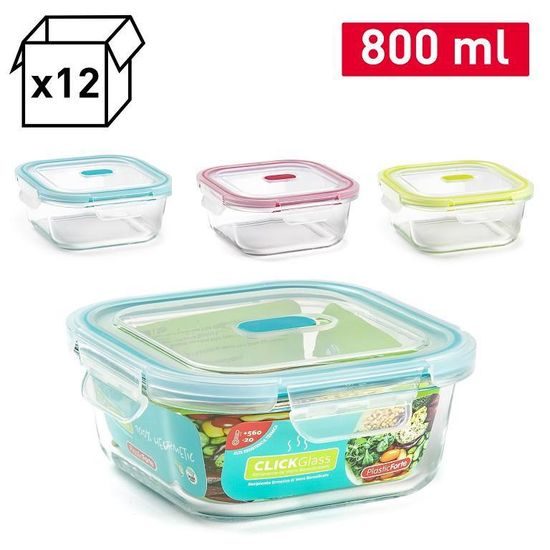 PF Skleněná dóza na potraviny CLICK 800ml