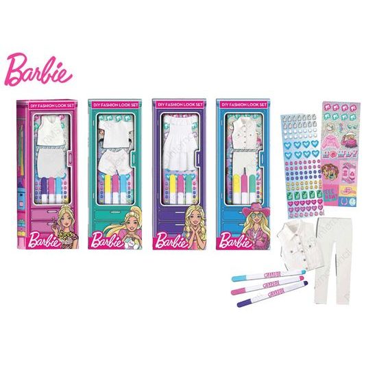Barbie - módní doplňky s fixami 4druhy v krabičce
