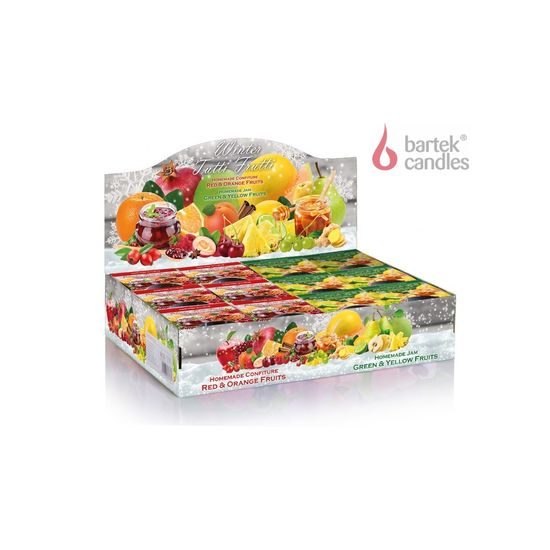 Bartek Svíčka sklo 115g Winter Tutti Frutti