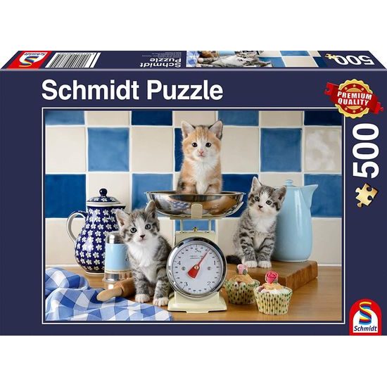 Puzzle Kočky v kuchyni 500 dílků - SCHMIDT