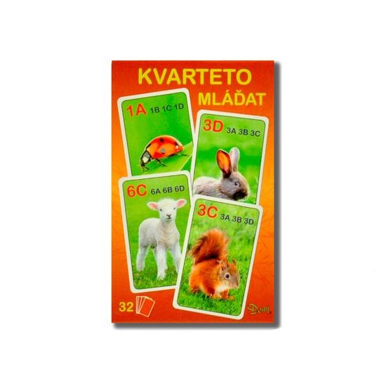Kvarteto mláďata 7x10,5x1,5cm 32ks v krabičce