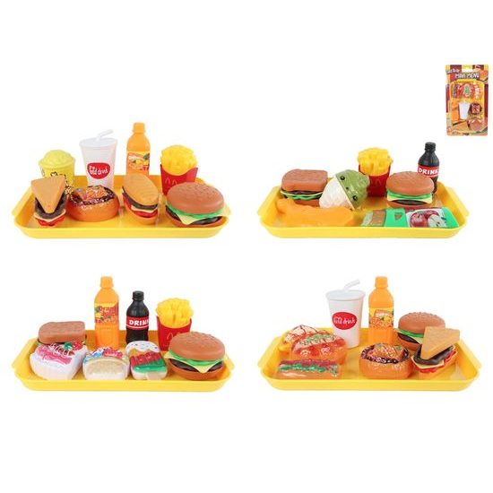 Fast food set 8-9ks 4druhy na kartě