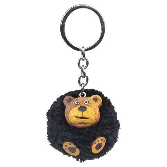 2Kids Toys Dřevěná klíčenka pompon Medvěd