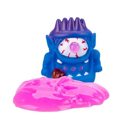 Super Goo Brainboooom příšerka 6cm se slizem 4druhy na kartě