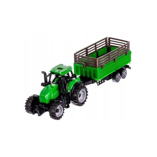 Farma se zvířaty a farmářskými vozy
